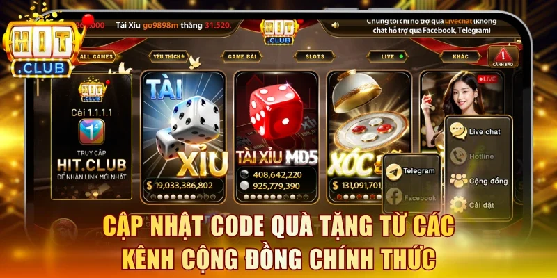 Cập nhật code quà tặng từ các kênh cộng đồng chính thức